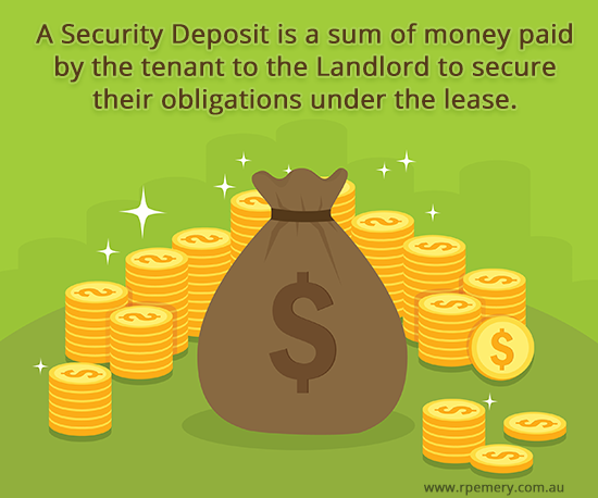 Security deposit commercial lease definition