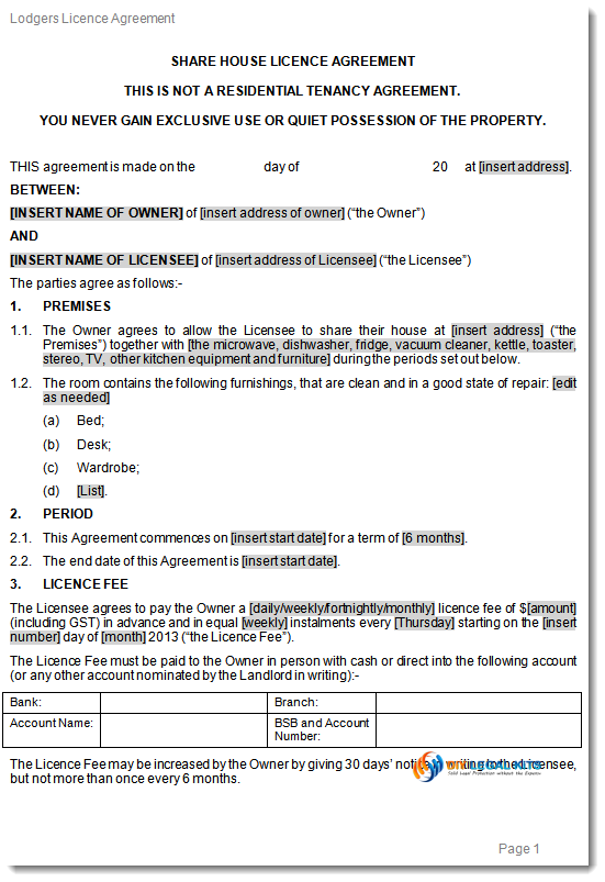 Right of assignment of lease