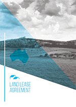 Land lease Agreement Cover
